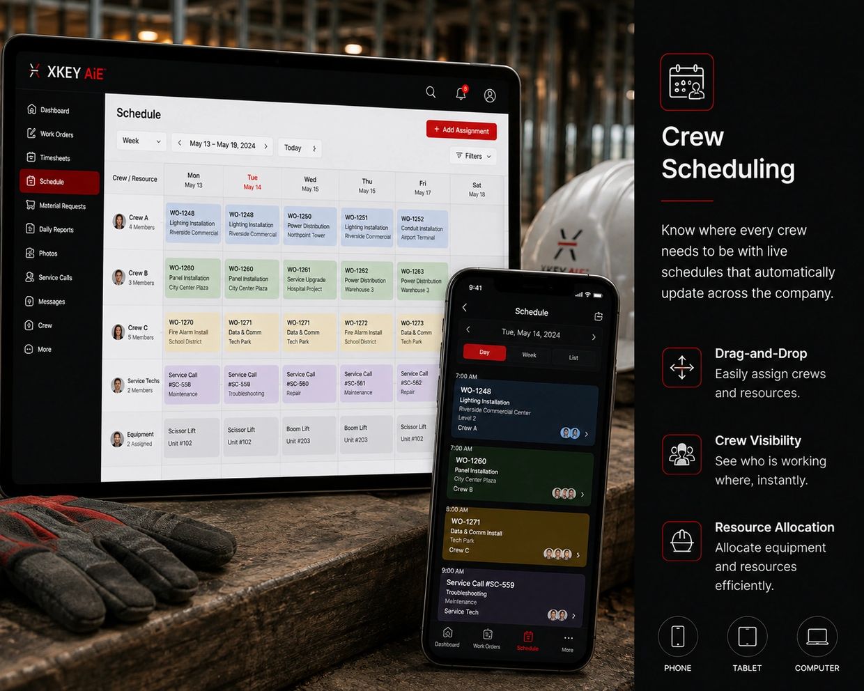 Xkey artwork: Crew Scheduling