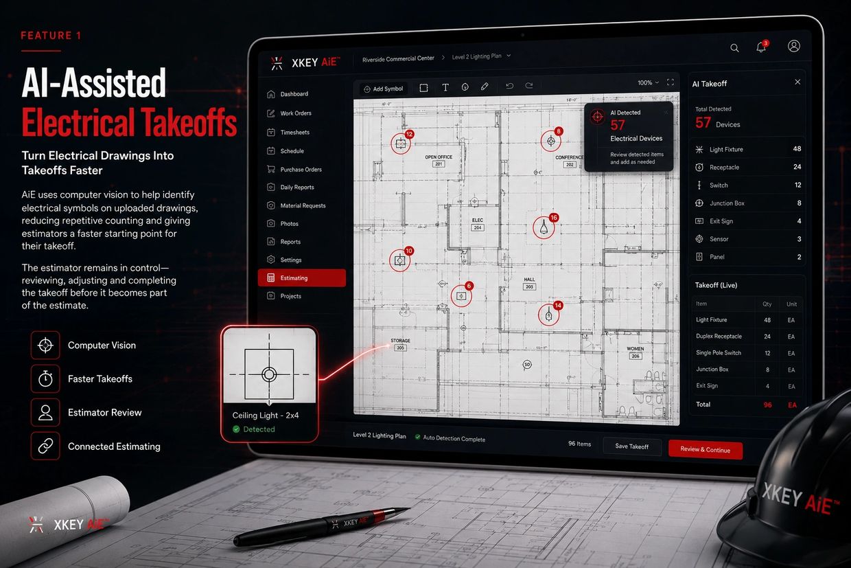 Xkey artwork: AI-Assisted Electrical Takeoffs