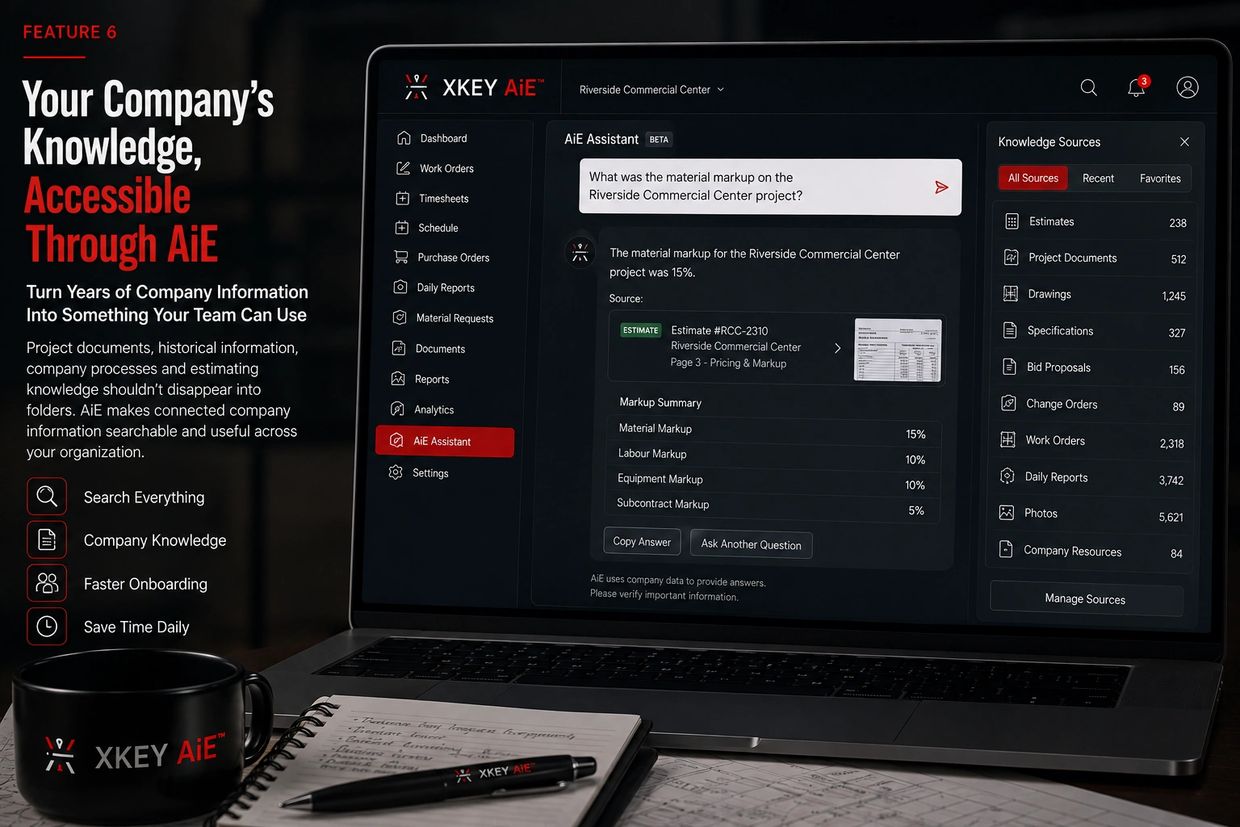 Xkey artwork: Your Company's Knowledge, Accessible Through AiE